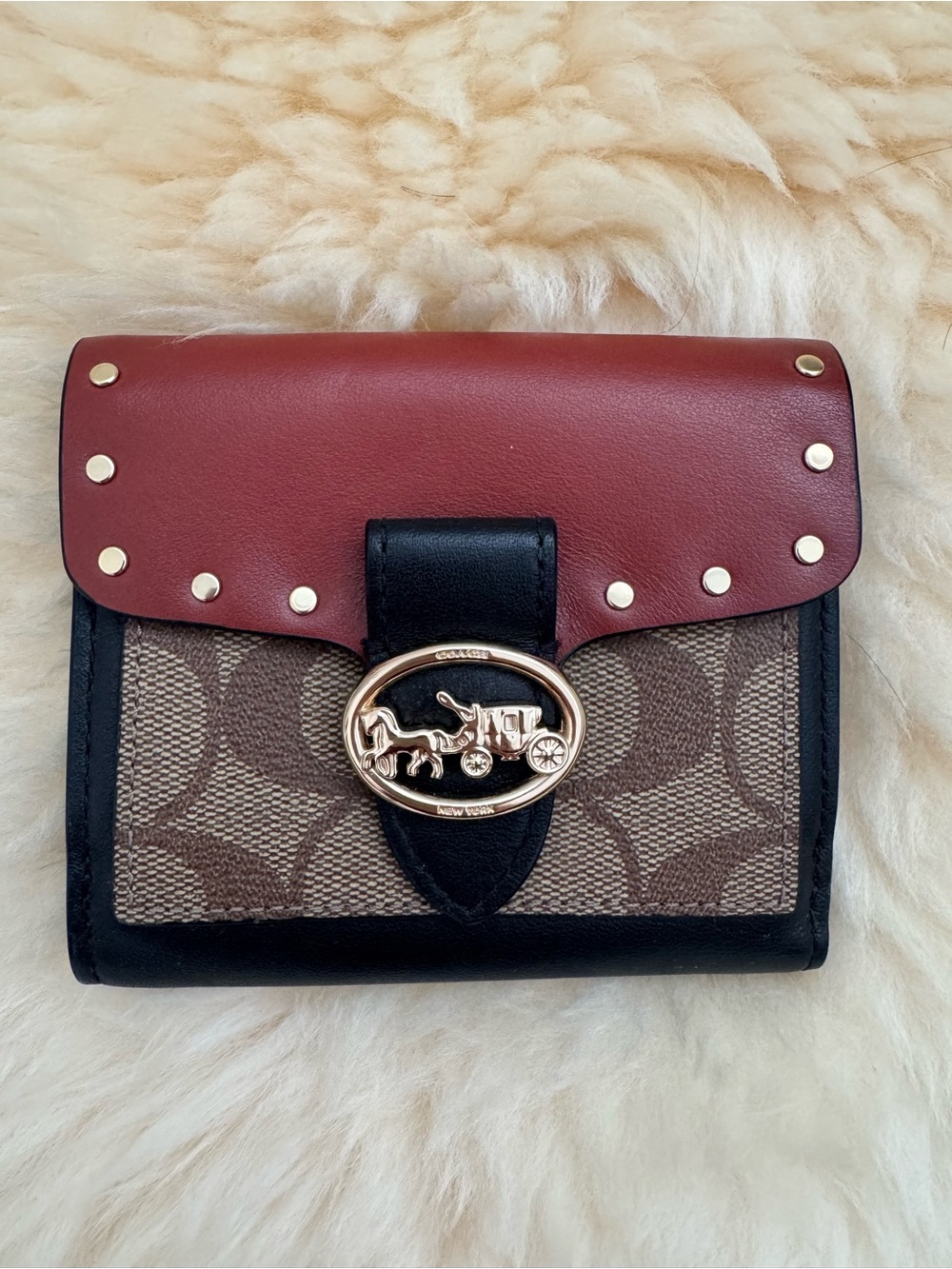Coach bifold leather wallet